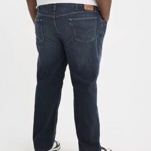 Levis Big & Tall Mens 559 Dark Blue Jeans Relaxed Straight NWT 52x32